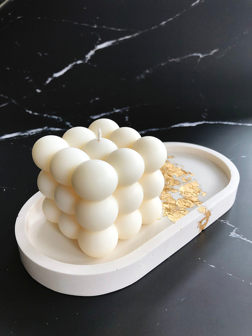 Stone Tray with Gold Leaf