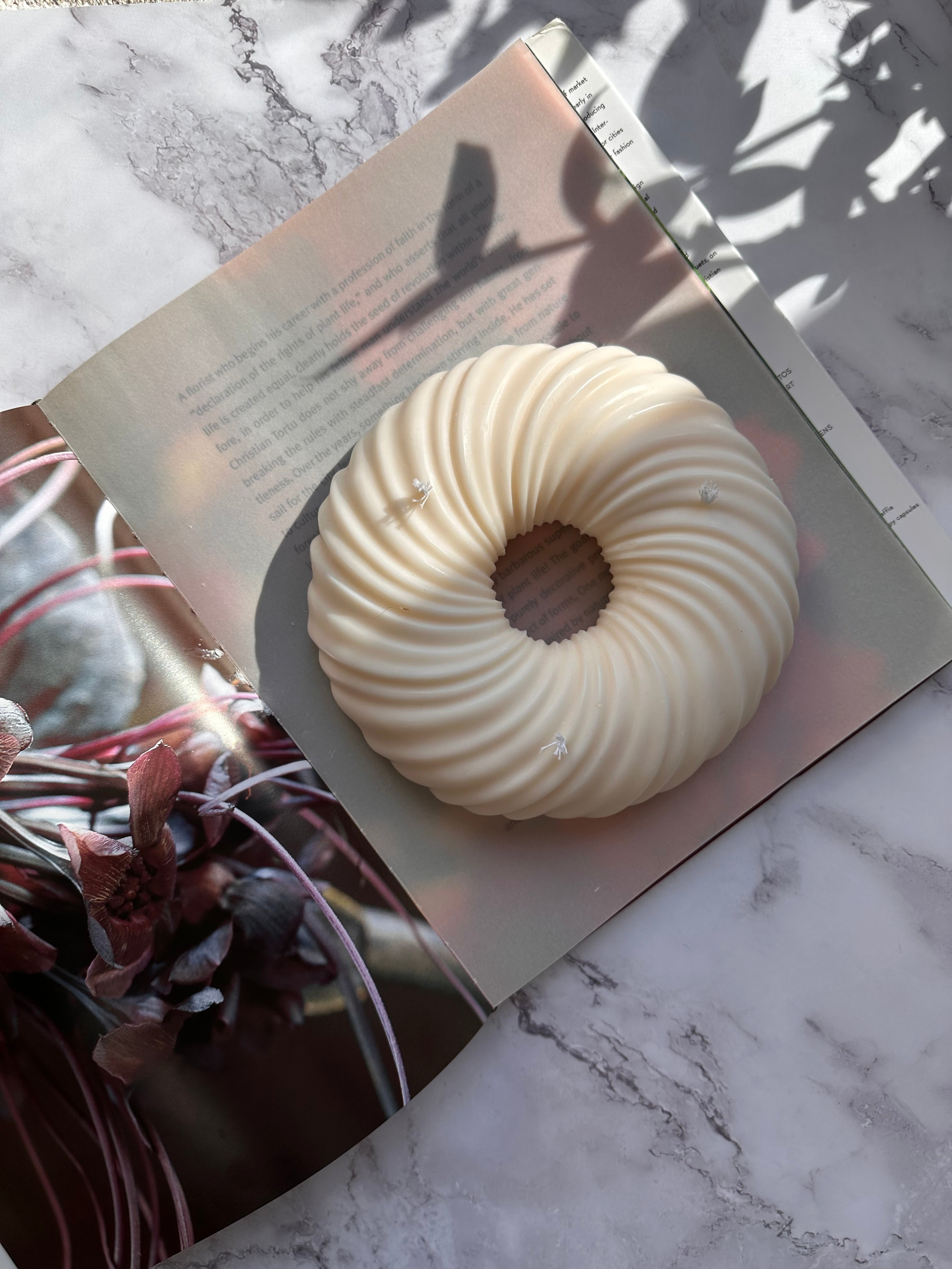 Large Donut Cake Candle